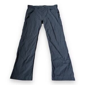 Prana Brion II Pants Mens 40x34 Gray Slim Fit Stretch Outdoor Hiking​
